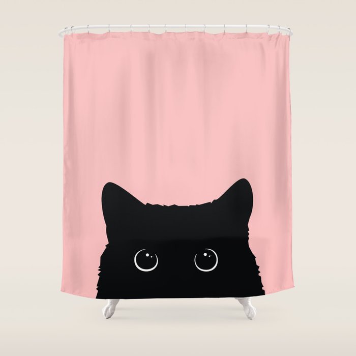 Black Cat Shower Curtain by vitor7costa | Society6