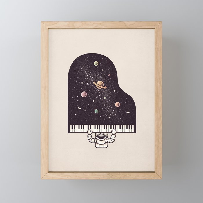 Cosmic Melody Framed Mini Art Print