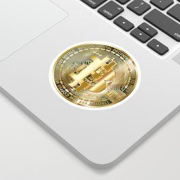 Bitcoin Golden BTC Sticker Decal Sticker