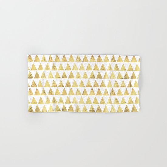 Triangles gold 6 Hand & Bath Towel