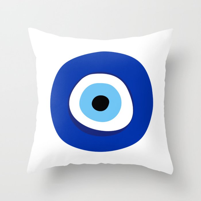 evil eye symbol Throw Pillow