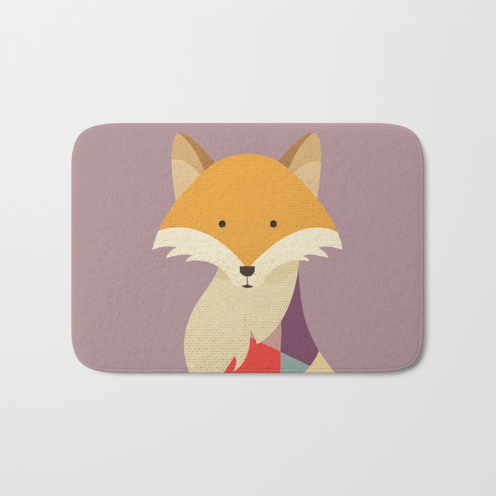 Red Fox Bath Mat