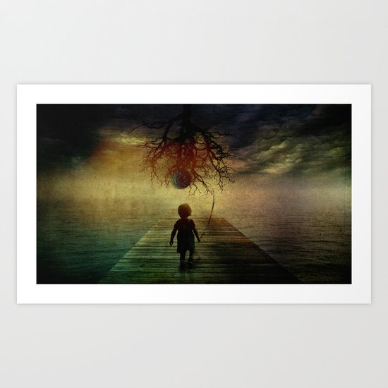if I walk to you Art Print