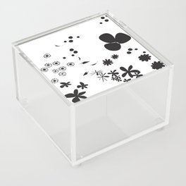 Flowers - BLACKwhite Acrylic Box