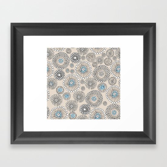 Flower bubble Framed Art Print