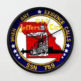 USS JEFFERSON CITY (SSN-759) Wall Clock