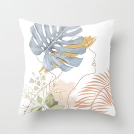Line in Nature III Throw Pillow