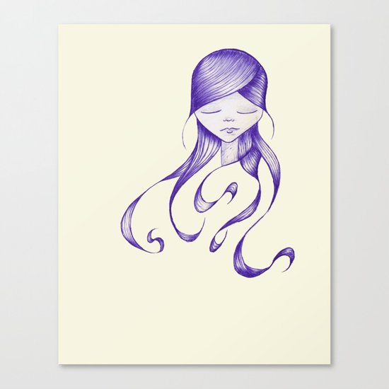 Feeling Blue Canvas Print