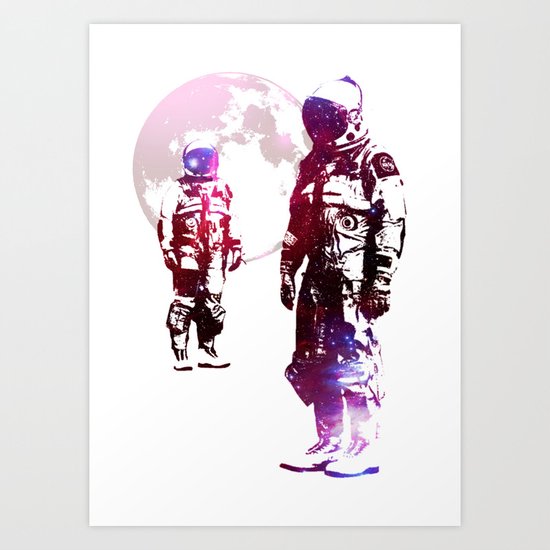 Space Men Art Print