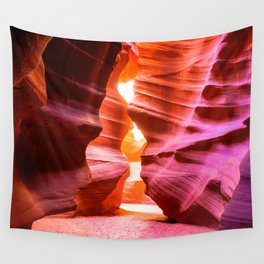 Hourglass - Colorful and Textured Walls of Antelope Canyon in Arizona Wall Tapestry