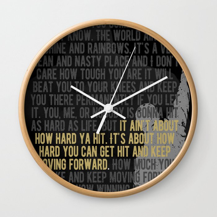 Boxing Motivation Coach Boxing Club Gym Decoration Wall Clock