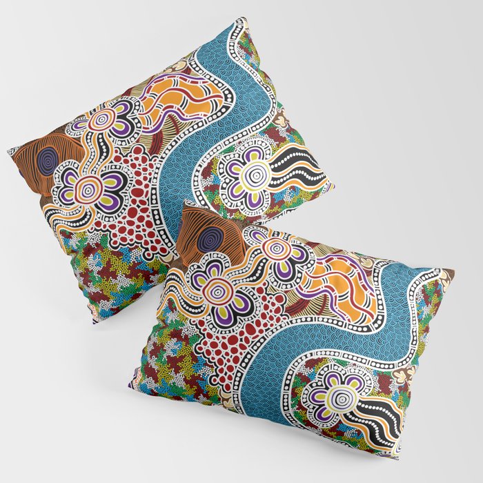 Authentic Aboriginal Art -  Pillow Sham