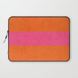 orange and hot pink classic Laptop Sleeve