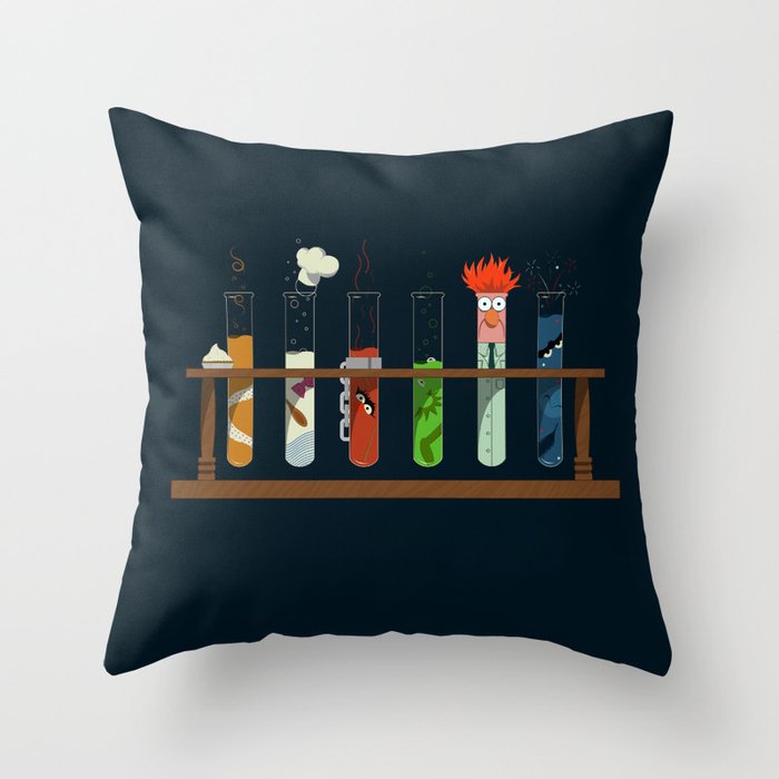 Science with Beaker Throw Pillow