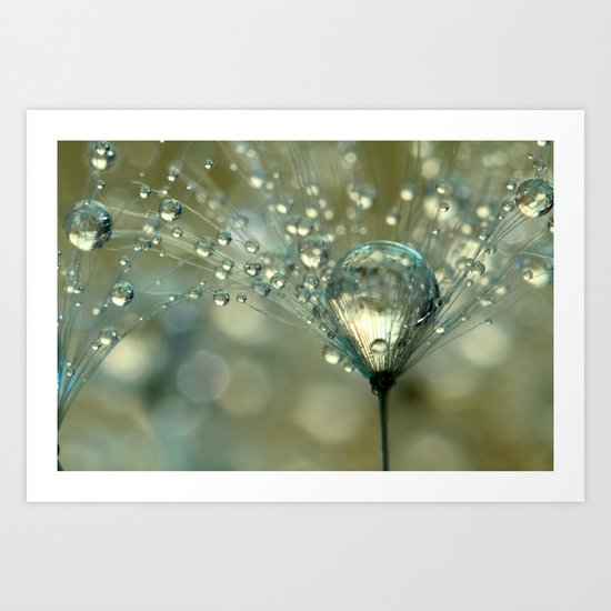 Gold Sparkles Art Print