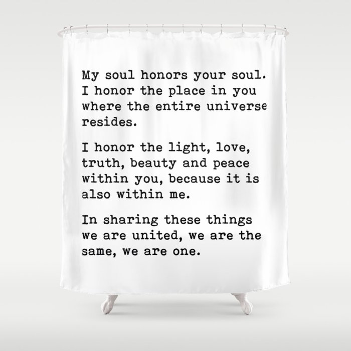 Namaste Meaning, Shower Curtain Meaning