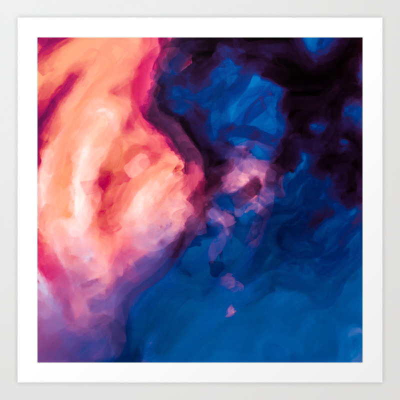 Red Purple And Blue Painting Texture Abstract Background Art Print By Timla Society6