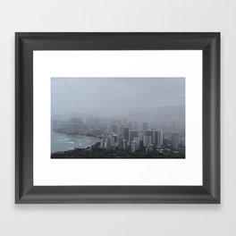 gloomy hawaii Framed Art Print
