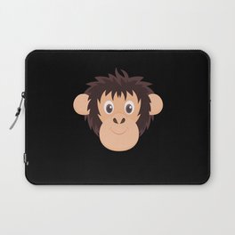 Monkey Kids Monkey Head Chimpanzee Laptop Sleeve