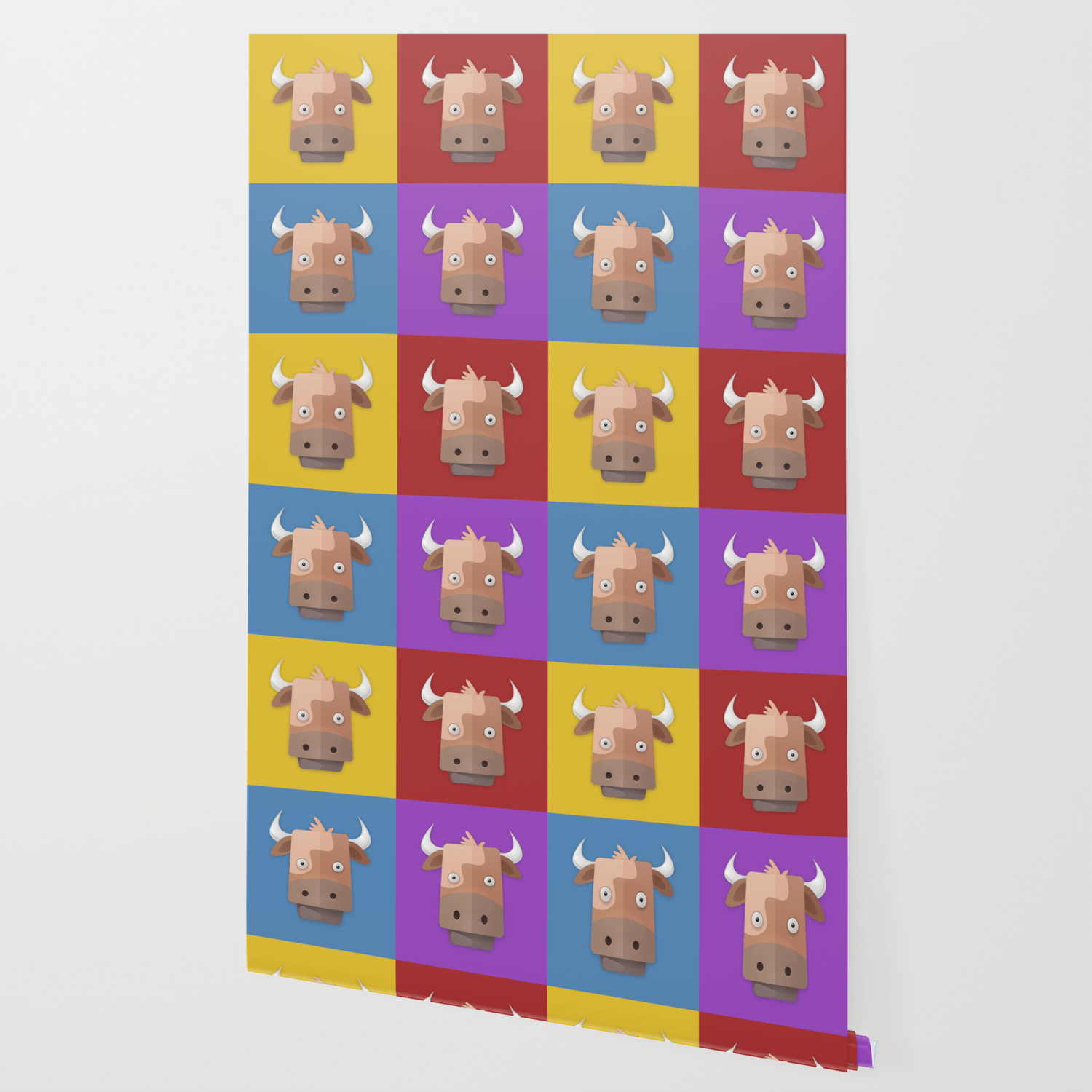 Warhol S Cow Wallpaper By Videosmanguis Society6