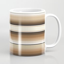 Brown and Navajo White Southwest Serape Stripes Mug