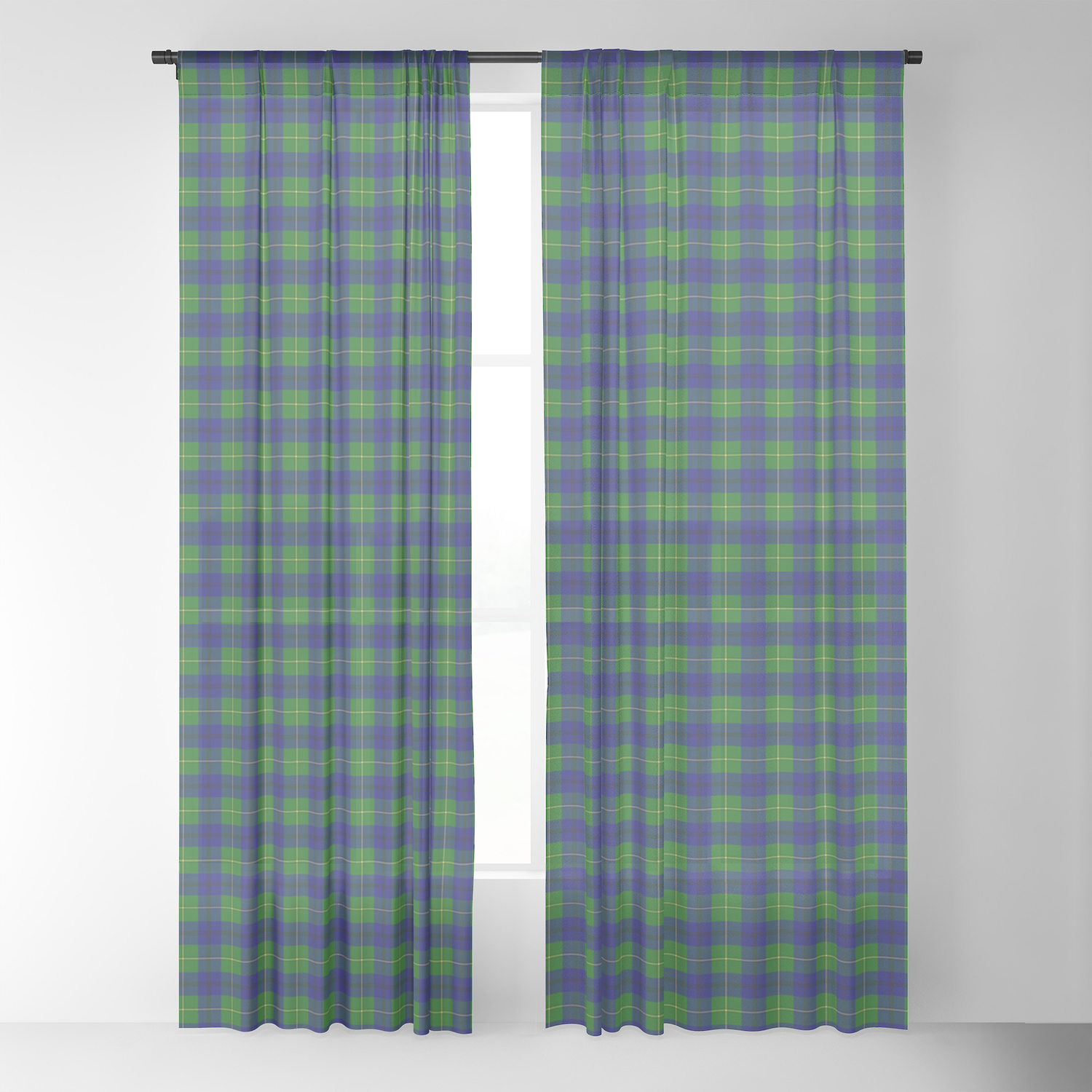 Johnston Tartan Plaid Sheer Curtain By Celticflame Society6