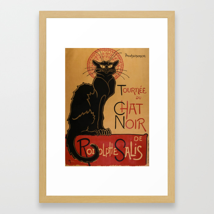 Le Chat Noir Theophile Steinlen Framed Art Print By