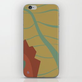 Dunes and forest, strange planet. iPhone Skin