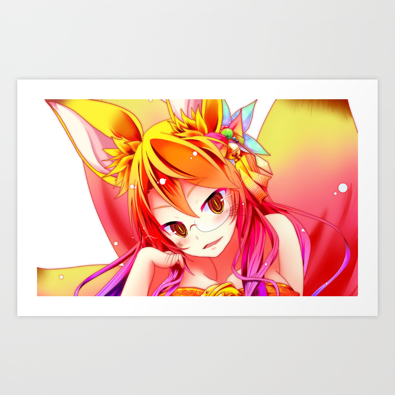 Miko No Game No Life Art Print By Yuiwear4you Society6