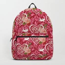 Little Cupid and Big Heart Rose Collection Backpack