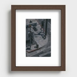 Street Corner, Los Angeles Recessed Framed Print