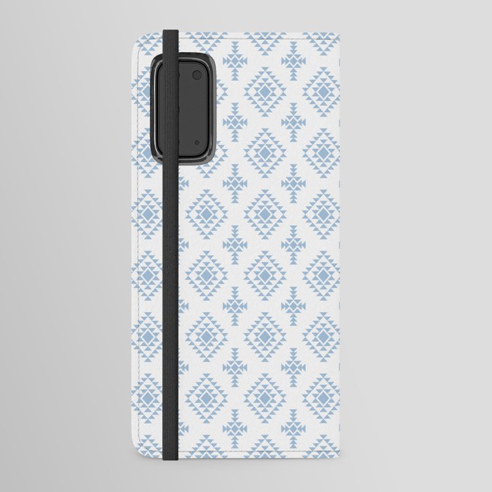 Pale Blue Native American Tribal Pattern Android Wallet Case