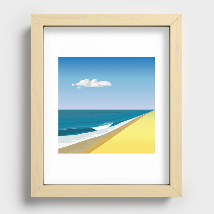 Rothko at the Beach Recessed Framed Print