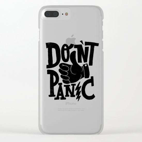 don't panic Clear iPhone Case