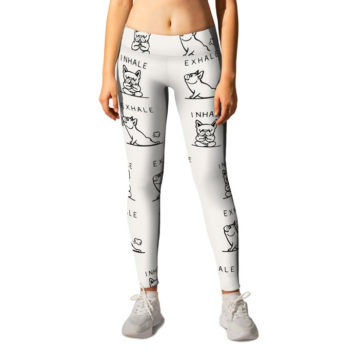 Inhale Exhale Frenchie Leggings