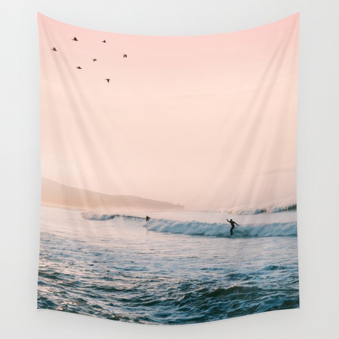 Sunset Surf Wall Tapestry