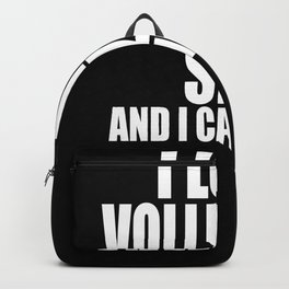 Volleyball Size Backpack | Love, Saying, Funny, Volleyballsize, Bigtits, Breasts, Big, Graphicdesign, Adult, Volleyballsizes 