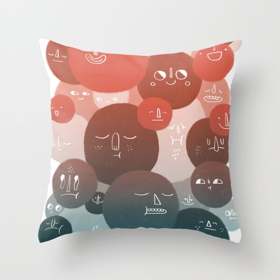 Blood Cells Throw Pillow