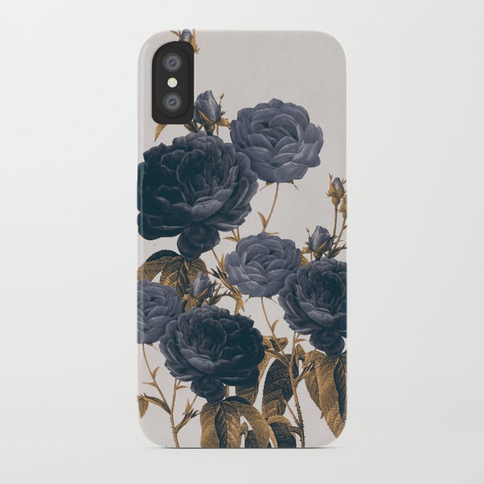 blue flowers iphone case