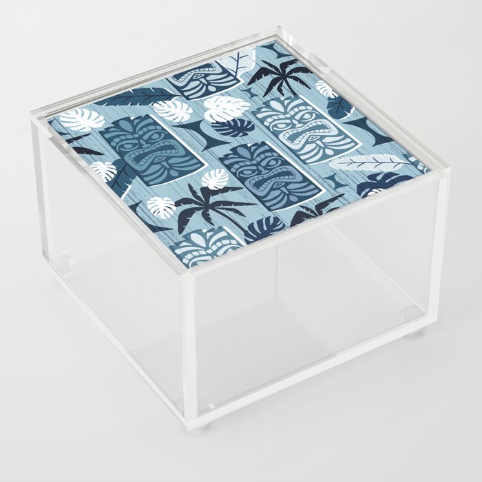 Tiki Time Blue Acrylic Box