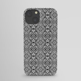 Abstract black and white stripes. iPhone Case