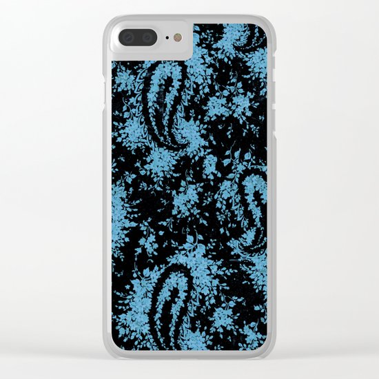 denim paisley Clear iPhone Case