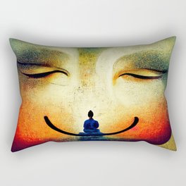 May all beings be happy: Metta meditation Rectangular Pillow