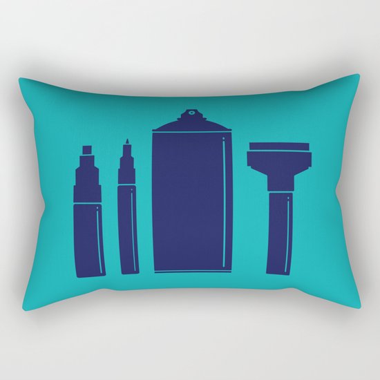 Art Supplies Rectangular Pillow