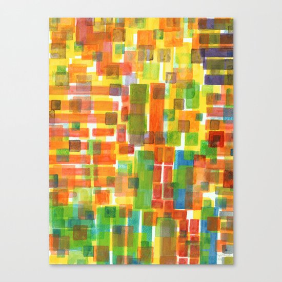 The red Trail leads through Canvas Print