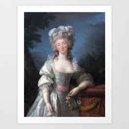 Madame du Barry 1782 by Elisabeth Louise Vigee Le Brun Art Print
