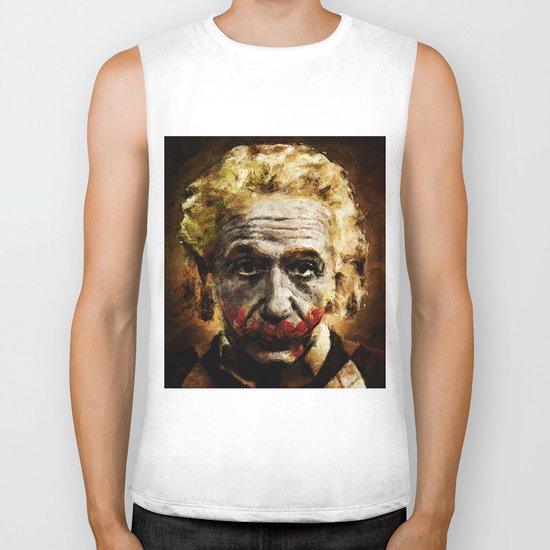 Einstein The Joker (Relatively Funny) Biker Tank
