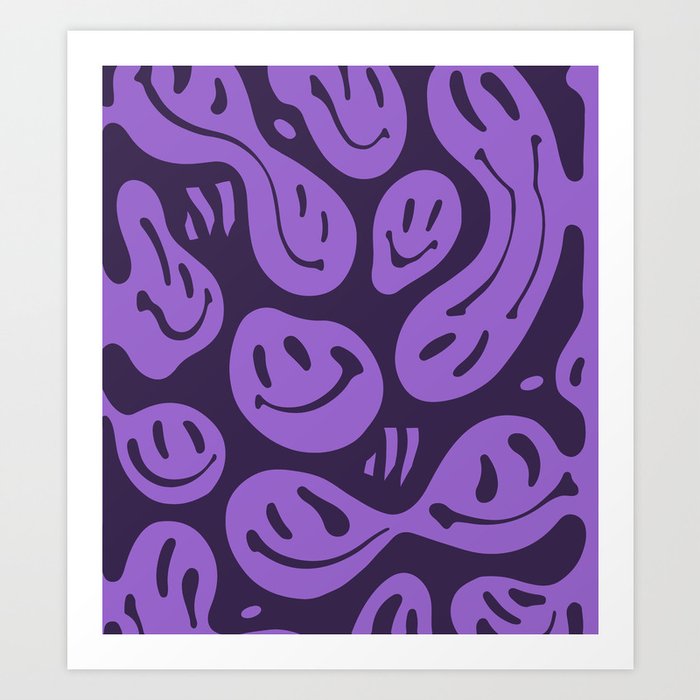 Amethyst Melted Happiness Art Print