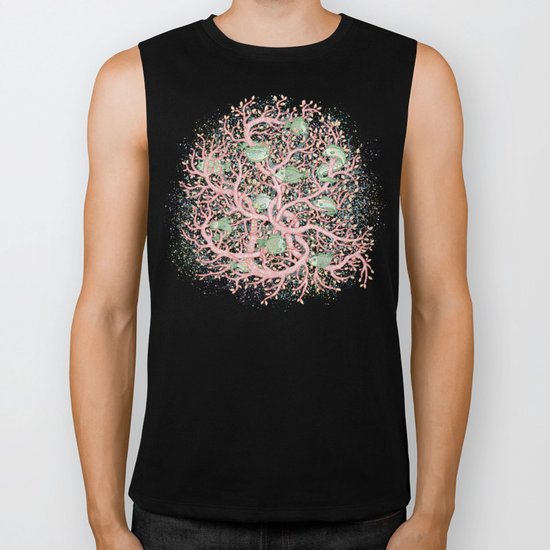 star fish - crayon version Biker Tank