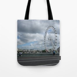 Great Britain Photography - London Eye Seen From A Bridge Tote Bag